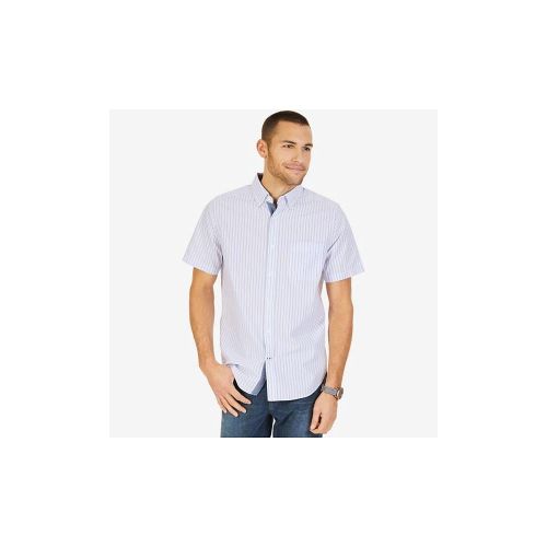  Nautica Short Sleeve Striped Button Down Shirt