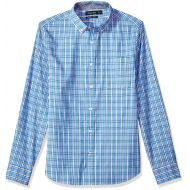 Nautica Long Sleeve Plaid Stretch Slim Fit Button Down Shirt