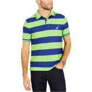Nautica Mens Performance Wicking and Stain Resistant Stripe Polo Shirt