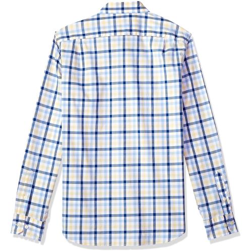  Nautica Classic Fit Stretch Plaid Long Sleeve Button Down Shirt