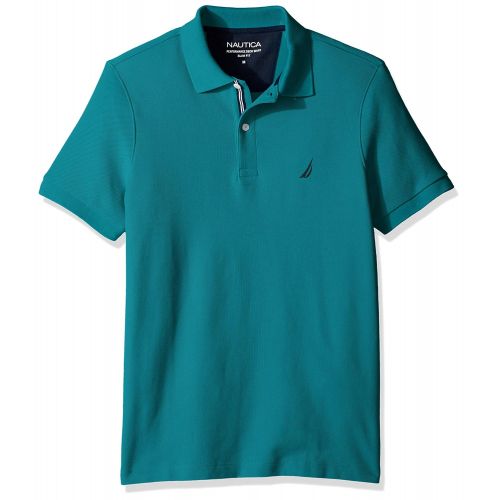  Nautica Slim Fit Solid Performance Pique Polo Shirt