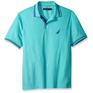 Nautica Mens Performance Wicking and Stain Resistant Solid Polo Shirt