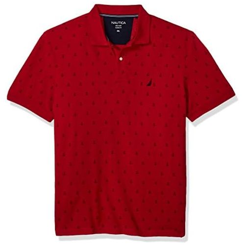  Nautica Mens Classic Short Sleeve Solid Polo Shirt