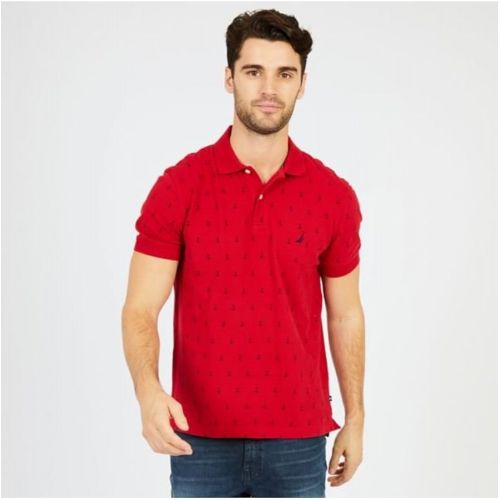  Nautica Mens Classic Short Sleeve Solid Polo Shirt