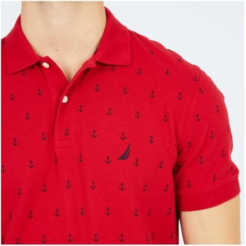  Nautica Mens Classic Short Sleeve Solid Polo Shirt