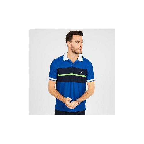  Nautica Mens Performance Wicking & Stain Resistant Colorblock Polo Shirt