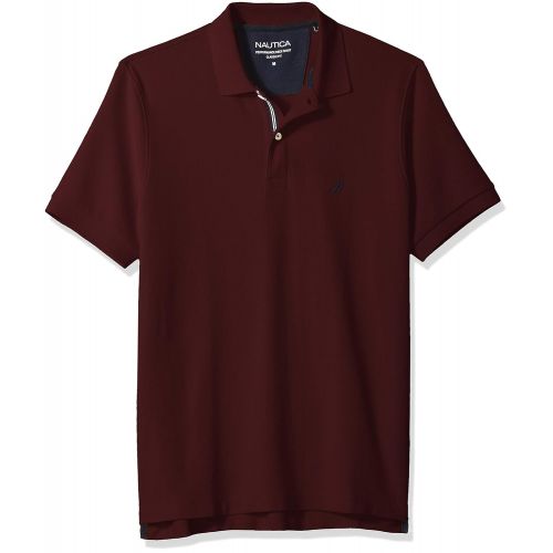  Nautica Mens Classic Short Sleeve Solid Polo Shirt