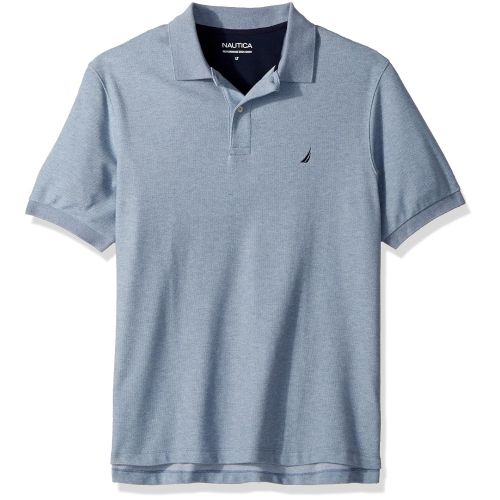  Nautica Mens Big and Tall Short Sleeve Solid Deck Polo Shirt