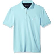 Nautica Mens Short Sleeve Solid Cotton Pique Polo Shirt