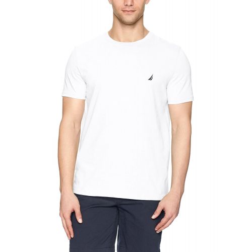  Nautica Short Sleeve Solid Crew Neck T-Shirt