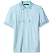 Nautica Mens Short Sleeve Cotton Pique Oxford Polo Shirt