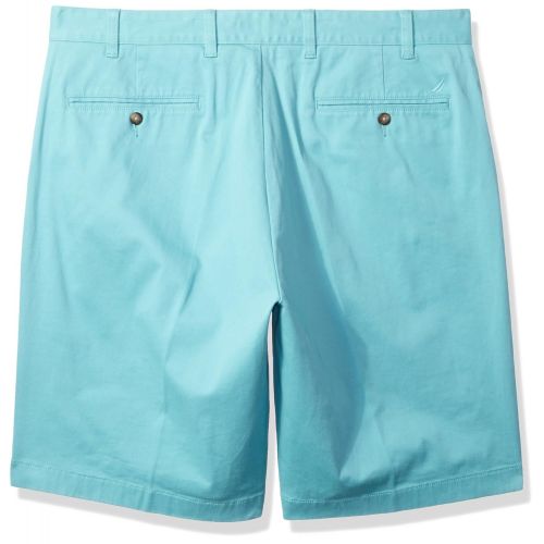  Nautica Big and Tall Classic Fit Flat Front Stretch Solid Chino Deck Short