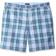 Nautica Mens Big and Tall Cotton Twill Flat Front Chino Deck Short