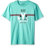 Nautica Mens Short Sleeve Surf City Crew Neck T-Shirt