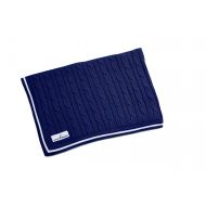 Nautica William Cable Navy Knit Blanket