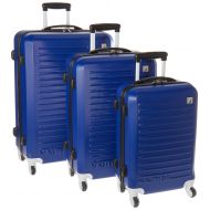 Nautica 3 Piece Hardside Spinner Luggage Suitcase Set