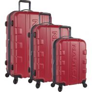 Nautica 3 Piece Hardside Spinner Luggage Suitcase Set-2