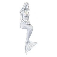 Nautical Tropical Imports 14.25 h Sitting Mermaid Figure Shelf Sitter - Resin