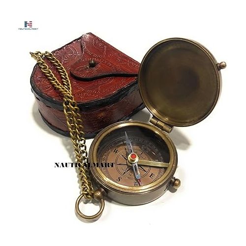  Second Star to The Right J. M. Barrie, Peter Pan Engraved Brass Compass Directional Compass Magnetic Pocket Personalized Gift for Camping, Hiking and Touring