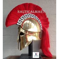 [아마존베스트]NauticalMart NAUTICALMART Medieval Wearable Greek Corinthian Helmet Free Leather Liner Knight Helmet