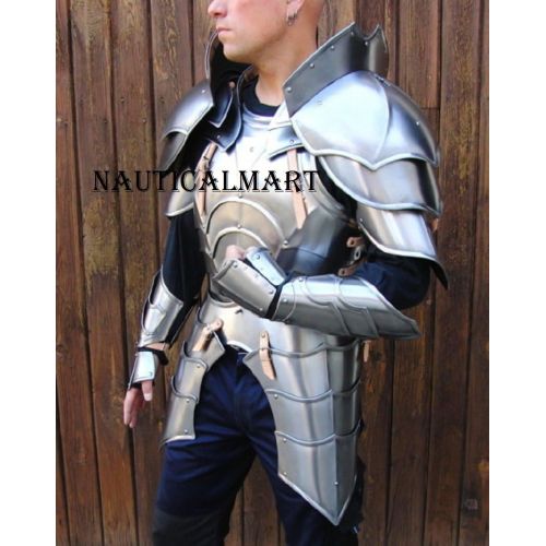  [아마존베스트]NauticalMart NAUTICALMART Medieval Knight Reenactment Steel Armour Breastplate with Arm Set