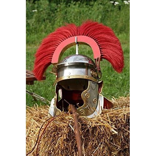  [아마존베스트]NauticalMart NAUTICALMART Roman Imperial Centurion Helmet with Red Plume
