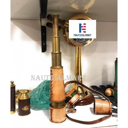  [아마존베스트]NauticalMart Brass Nautical Antique Telescope - 18 inches Long