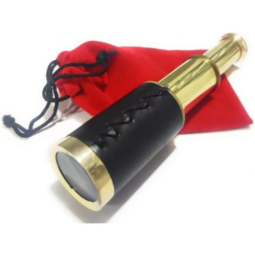  [아마존베스트]NauticalMart Brass Telescope Hand Held Pirate Spyglass Nautical Marine Collectibles