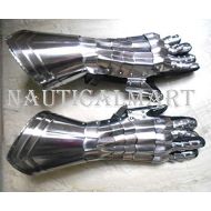 NAUTICALMART Armour Functional Gauntlets Pair Medieval Steel Gloves - SCA Costume