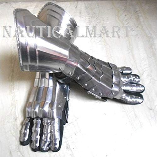 NAUTICALMART Armour Functional Gauntlets Pair Medieval Steel Gloves - SCA Costume