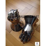 NAUTICALMART Medieval Knight Steel Antique Gauntlets Gloves