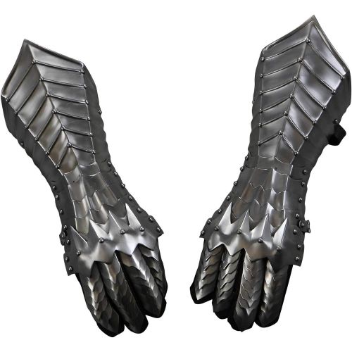  NAUTICALMART Medieval Nazgul Fantasy Gauntlets SCA Armor Gauntlets Gloves