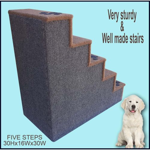  Navarce Dog Steps. Doggy Stairs.Pet Furniture, Dogs Furniture. 30 inches Tall Wooden Dog Steps, pet Stairs