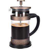 [아마존베스트]Navaris French Press Kaffeebereiter mit Edelstahl Filter - 350 ml Stempelkanne - 12x8,5x16,5cm - 0,35 l Kaffeezubereiter Presskanne - auch fuer Tee