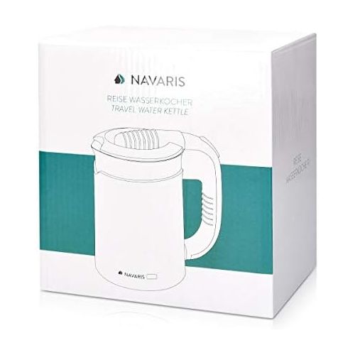  [아마존베스트]Navaris Stainless Steel Kettle 1.2 Litres with Tea Strainer Digital with Temperature Settings of 40 °C - 100 °C - 2200 W - Black