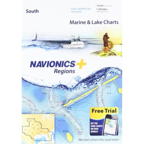  [아마존베스트]Navionics Plus Regions South Marine and Lake Charts on SD/MSD