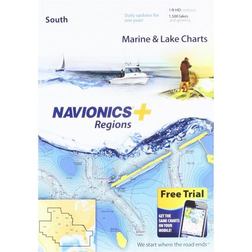  Navionics Plus Regions South Marine and Lake Charts on SD/MSD