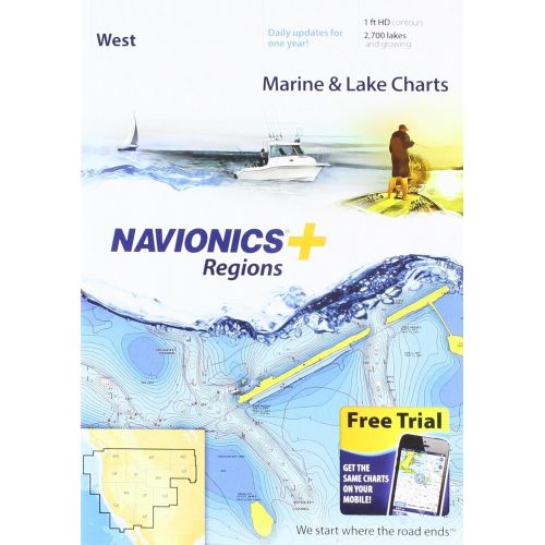  [아마존베스트]Navionics Plus Regions West Marine and Lake Charts on SD/MSD