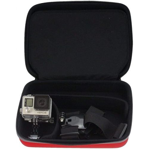  Red Heavy Duty Robust Action Camera Hard Case - Compatible with The Sainlogic Action Camera