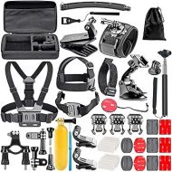 50-in-1 Action Camera Accessories Combo Kit with EVA Case - Compatible with The Sainlogic Action Camera