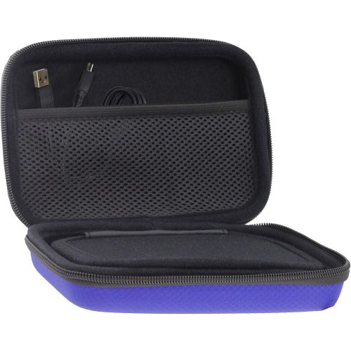  Navitech Blue Pocket/Portable/Mobile Printer Carrying Case Compatible with The Polaroid Mint Pocket Printer (Mesh Pocket Compatible with The Cable and Printing Paper)