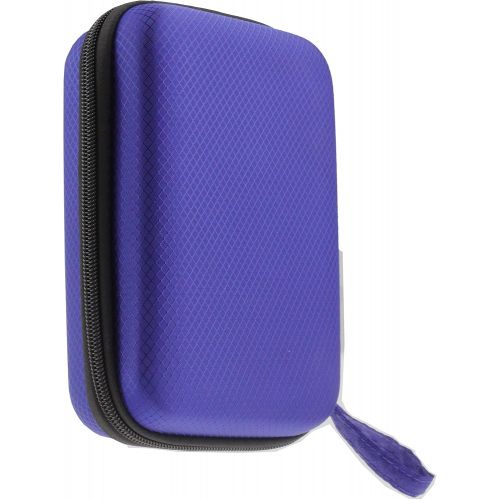  Navitech Blue Pocket/Portable/Mobile Printer Carrying Case Compatible with The Polaroid Mint Pocket Printer (Mesh Pocket Compatible with The Cable and Printing Paper)