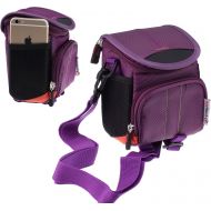 Navitech Purple Instant Camera Carrying Case and Travel Bag Compatible with The Fujifilm Share SP-3 Instant Camera (with Compartment Compatible with The Shots of Film)