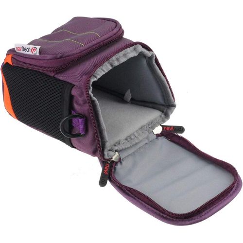  Navitech Purple Instant Camera Carrying Case and Travel Bag Compatible with The Fujifilm Share SP-3 Instant Camera (with Compartment Compatible with The Shots of Film)