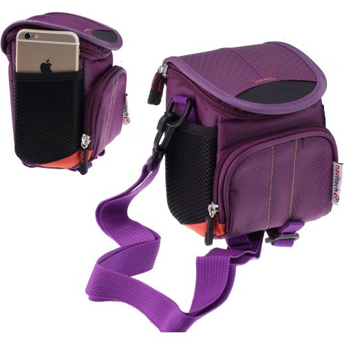  Navitech Purple Instant Camera Carrying Case and Travel Bag Compatible with The Fujifilm Share SP-3 Instant Camera (with Compartment Compatible with The Shots of Film)