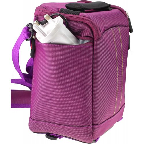  Navitech Purple Instant Camera Carrying Case and Travel Bag Compatible with The Fujifilm instax Wide 300 Instant Camera (with Compartment Compatible with The Shots of Film)