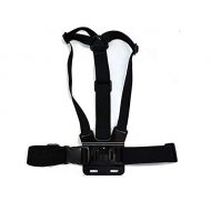 Navitech Adjustable Elastic Body Chest Strap Mount Belt Harness Compatible with The GOPRO Hero 7 White