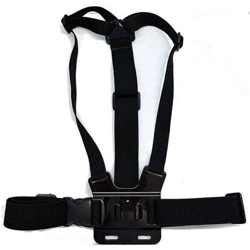  Navitech Adjustable Elastic Body Chest Strap Mount Belt Harness Compatible with The GOPRO Hero 7 White