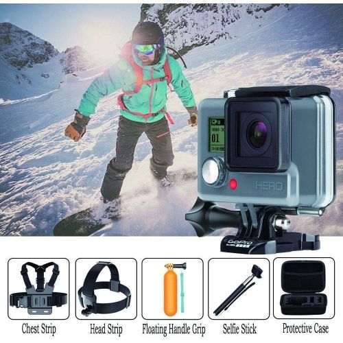  Navitech 18-in-1 Action Camera Accessories Combo Kit with EVA Case - Compatible with The GoPro HERO7 4K Digital Action Camera