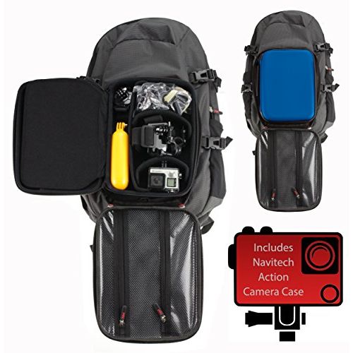  Navitech Action Cam Backpack Case Compatible with The?GoPro Hero 7